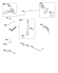 Part Location Diagram of 799301 Briggs and Stratton Spring-Governor